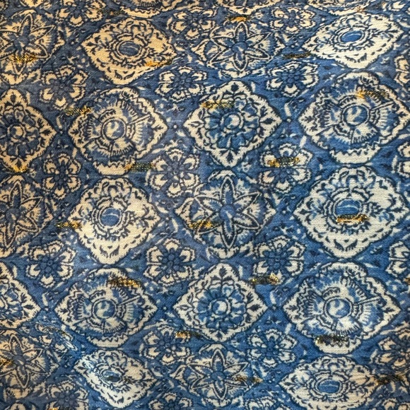 NWT MISA Los Angeles Zoe Tiered Hi Lo Skirt in Flora Azulia and Blue Astra XS - Picture 8 of 12